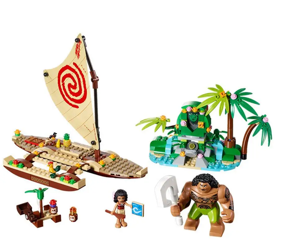 

Lepin vaiana Moana's Ocean Voyage 322 Pcs Princess Moana 41150 Girls Friends Set Models & Building Blocks Toys