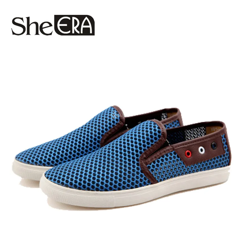 

Hot Sale Breathable Men Shoes Mesh (air Mesh) Superstar Sneakers Light Flats Mens Loafers Casual Slip on Male Chaussure Homme