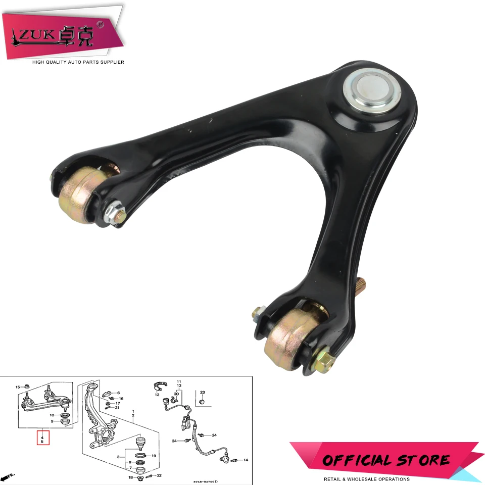 

ZUK Front Suspension Alex Upper Control Arm Handlebar Wishbone For HONDA ACCORD 1994-1997 CD4 CD5 CE6 ODYSSEY 1995-1999 RA1 RA3