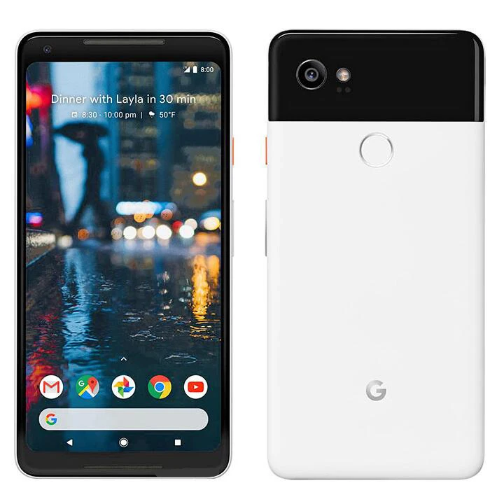 Разблокированный телефон с европейской версией Google Pixel 2XL, 4G LTE, 6,0 дюймов, Android, четыре ядра, 4 Гб RAM, 64 ГБ/128 ГБ ROM, одна sim-карта