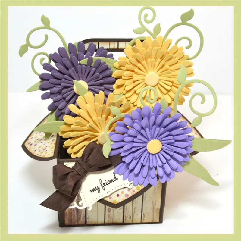 

Naifumodo Flower Dies Decor Metal Cutting Craft Die Cut Leaf New 2019 Scrapbooking Card Making Embossing DIY Stencil Bouquet