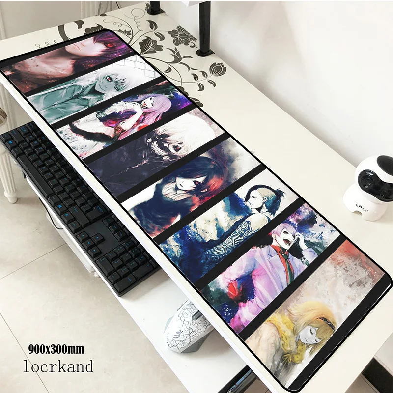 Коврик для мыши Ziasmul Tokyo Ghoul 90x30 мм коврик для мыши notbook компьютерный коврик для мыши классный игровой коврик для мыши геймерская клавиатура Коврик для мыши