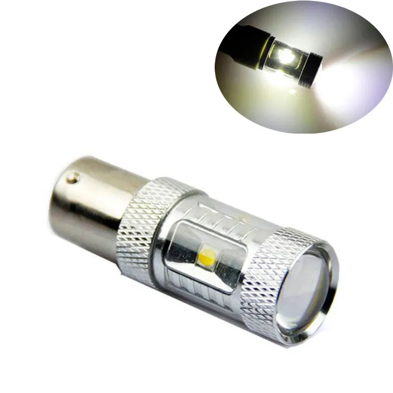 

1X 30W LED Cold White 1156 BA15S P21W 1141 7506 RV Camper Trailer Backup Reverse Light