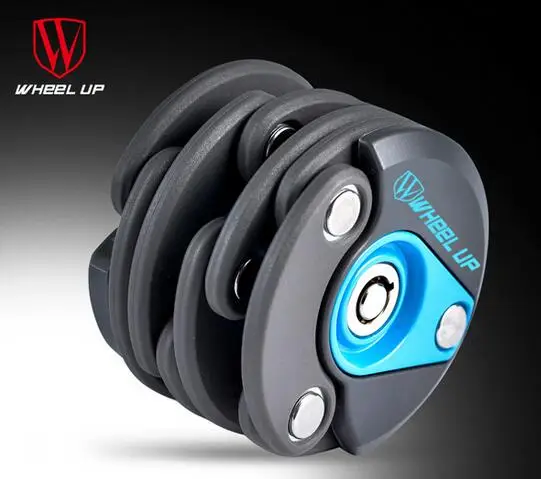 

Wheel Up MTB Road Bicycle Cycling Bike Antitheft Lock Bicycle Foldable Chain Lock Hamburg Design With Key