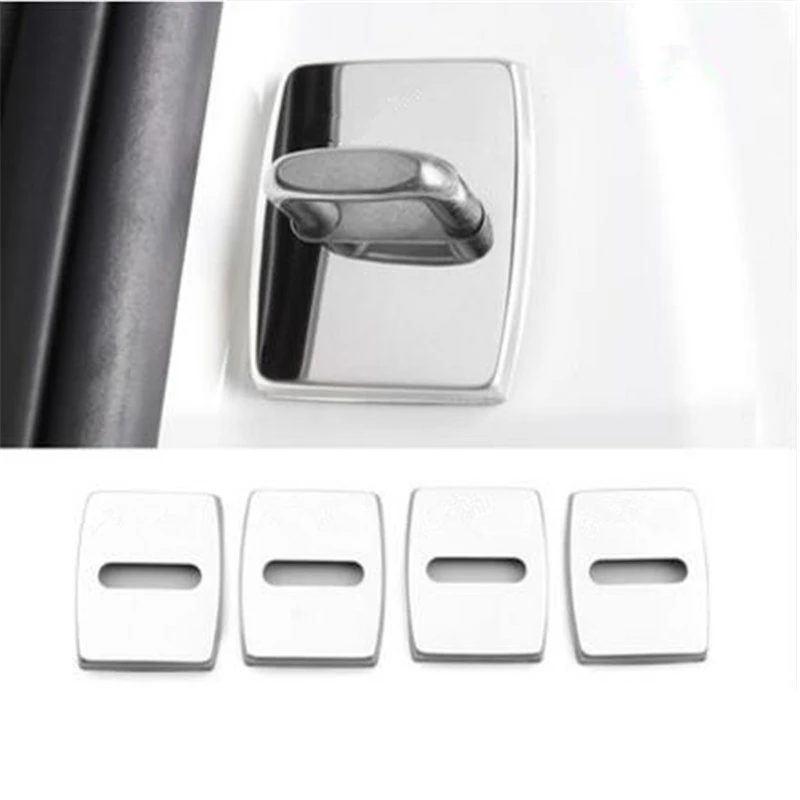 4pcs/set Car Stainless steel Door Lock Cover Buckle Cap trim Fit For Maserati 4pcs/set Car Stainless steel Door Lock Cover Buckle Cap trim Fit For Maserati