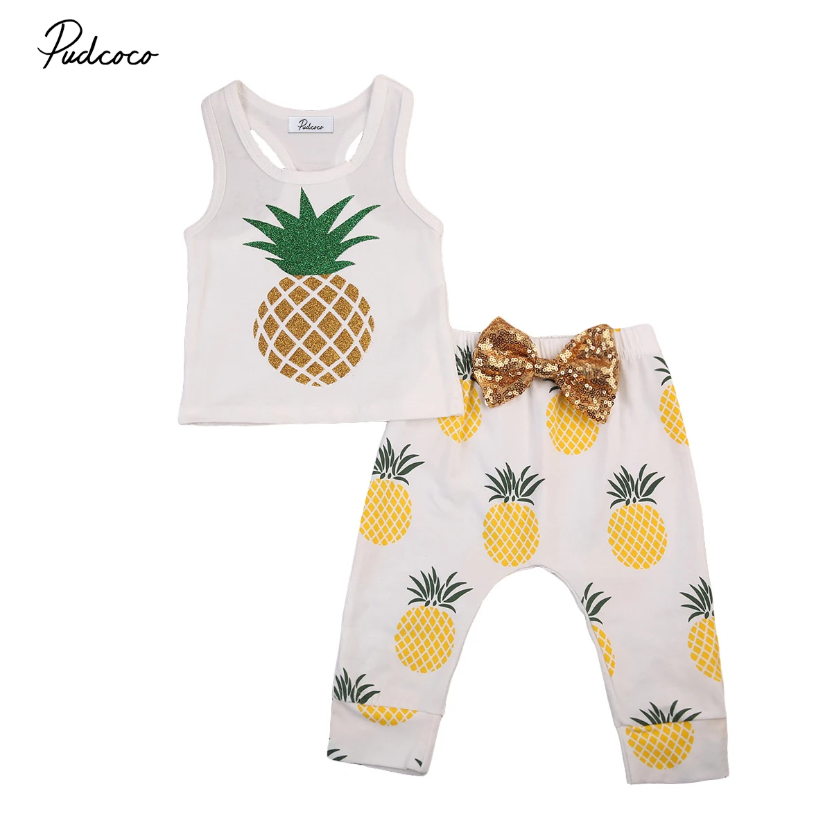 

Toddler Baby Boy Girl Kids Cotton T-shirt Pants Sunsuit Clothes Outfit Newborn Enfant Gilrs Boys Print Clothing Set 2pcs