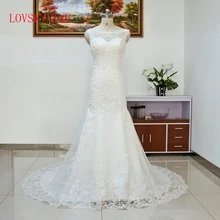 Сексуальное кружевное свадебное платье в стиле русалки с рыбьим хвостом размера плюс, свадебное платье для невесты