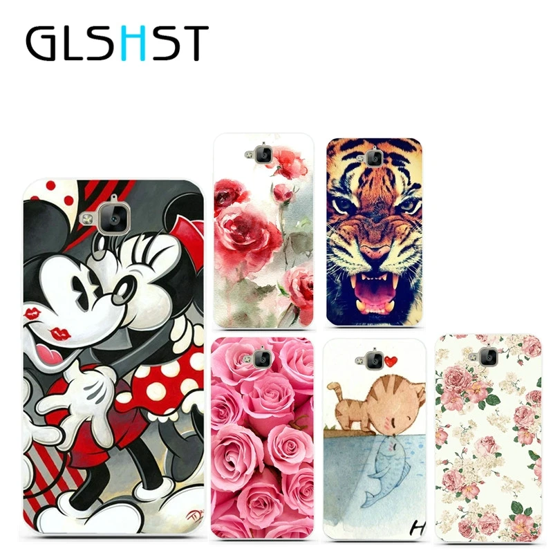

GLSHST For Huawei Enjoy5 Enjoy6S Y5 ii Cover Cute Cartoon Ultrathin Painted Soft TPU Back Cover For Huawei Y5ii Phone Cases