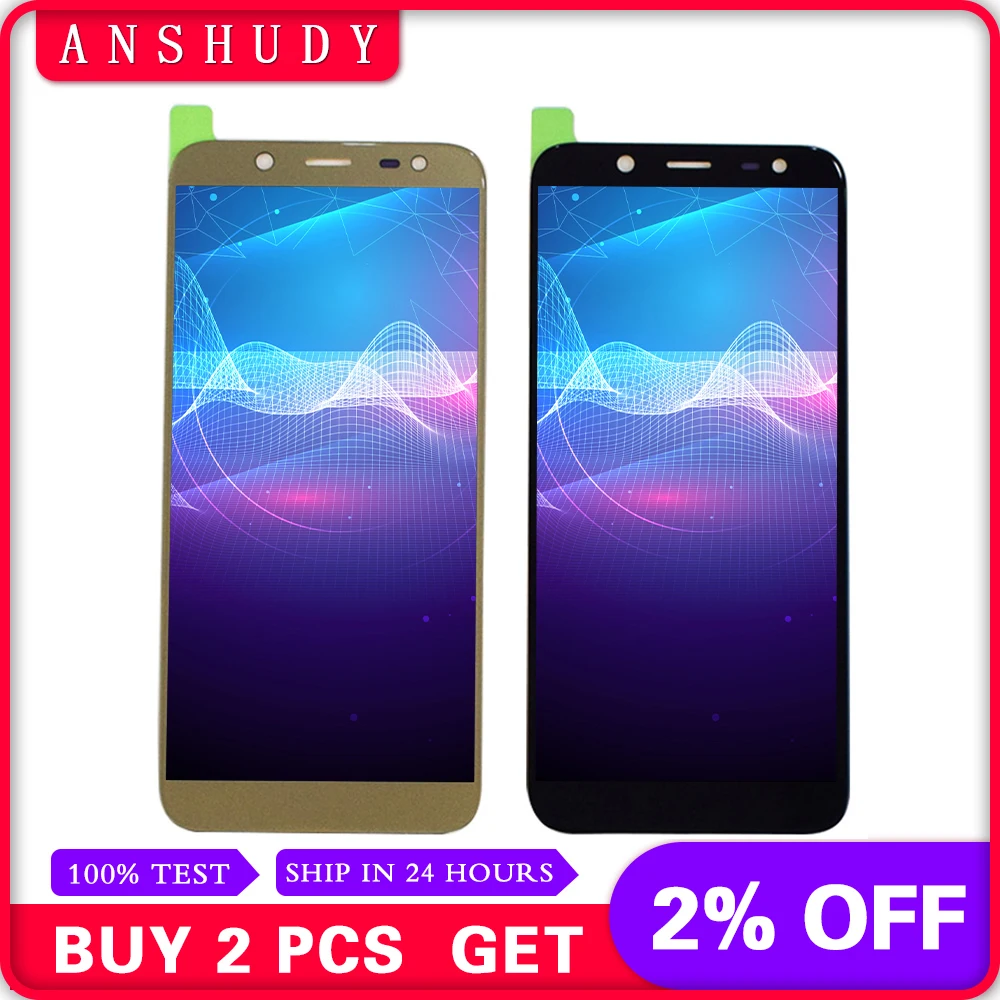 

Adjustable For Samsung Galaxy J6 J600 LCD J600F / DS J600G / DS LCD Display Module + Touch Screen Digitizer Sensor Assembly