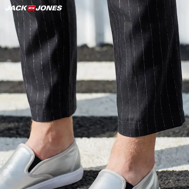 JackJones Фирменная Новинка для мужчин's повседневные брюки Drop crotch хлопок и тенсель