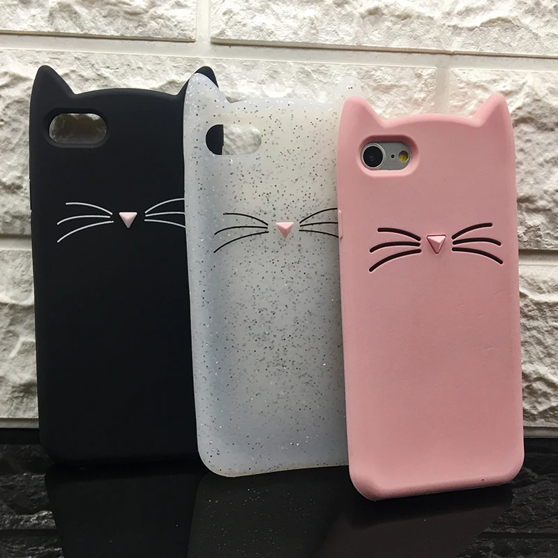 Shockproof Anti-Knock 3D Cat Dog Unicorn Silicone Cases for iPhone 7 Luxury TPU Case for iPhone 7 Plus Case Original Protective (9)
