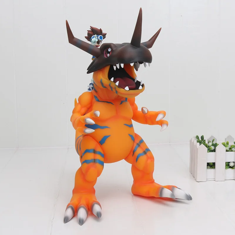

Super Big 30cm Digital Digimon Greymon & Taichi Yagami Action Figure YAGAMI TAICHI Greymon PVC Figure Toy