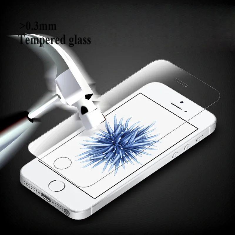 

0.3mm Premium Tempered Glass Screen Protector for IPhone X 8 7 Plus 6 6s 5 5s 5se 4s 7 Toughened Protective Film for IPhone 6