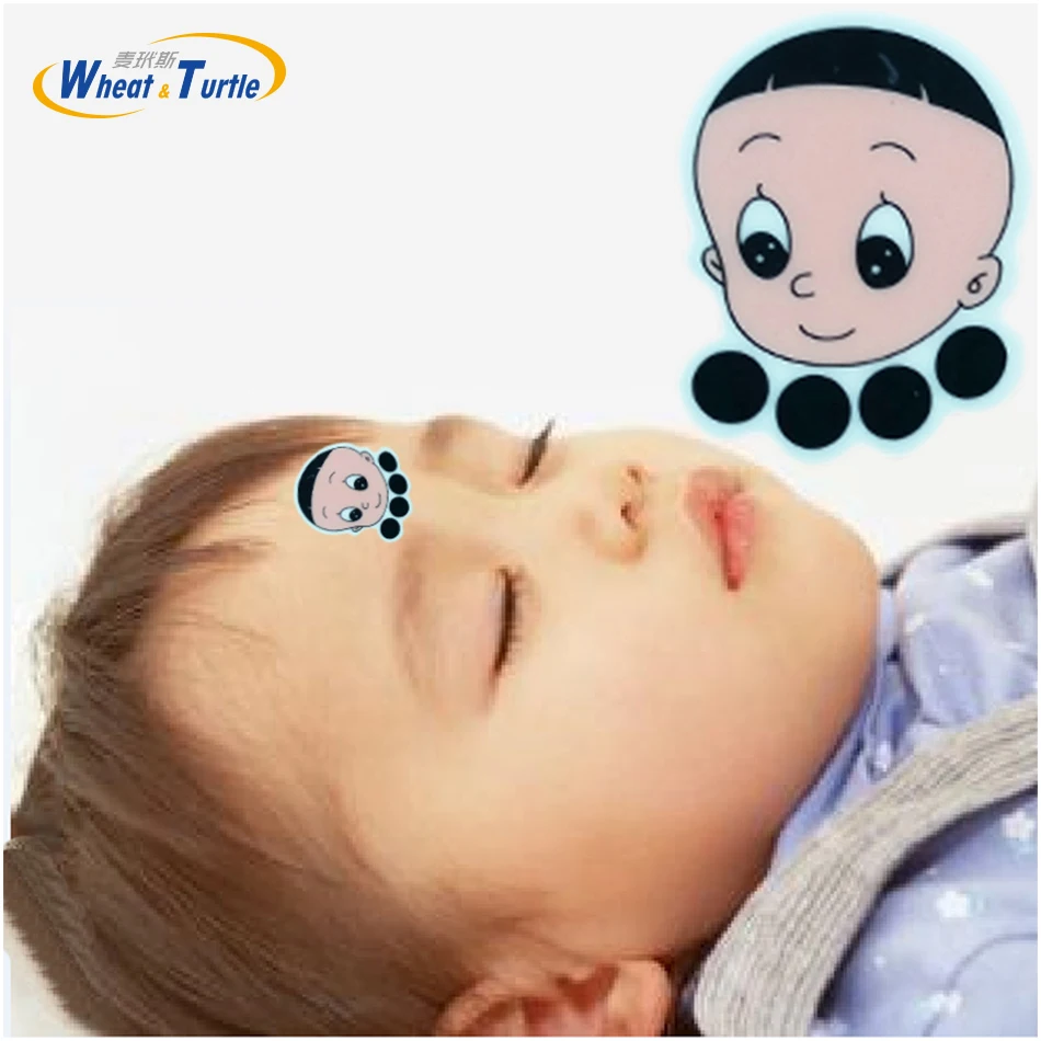 4Pcs/Lot Baby Forehead Sticker Temperature Thermometer Digital Plastic
