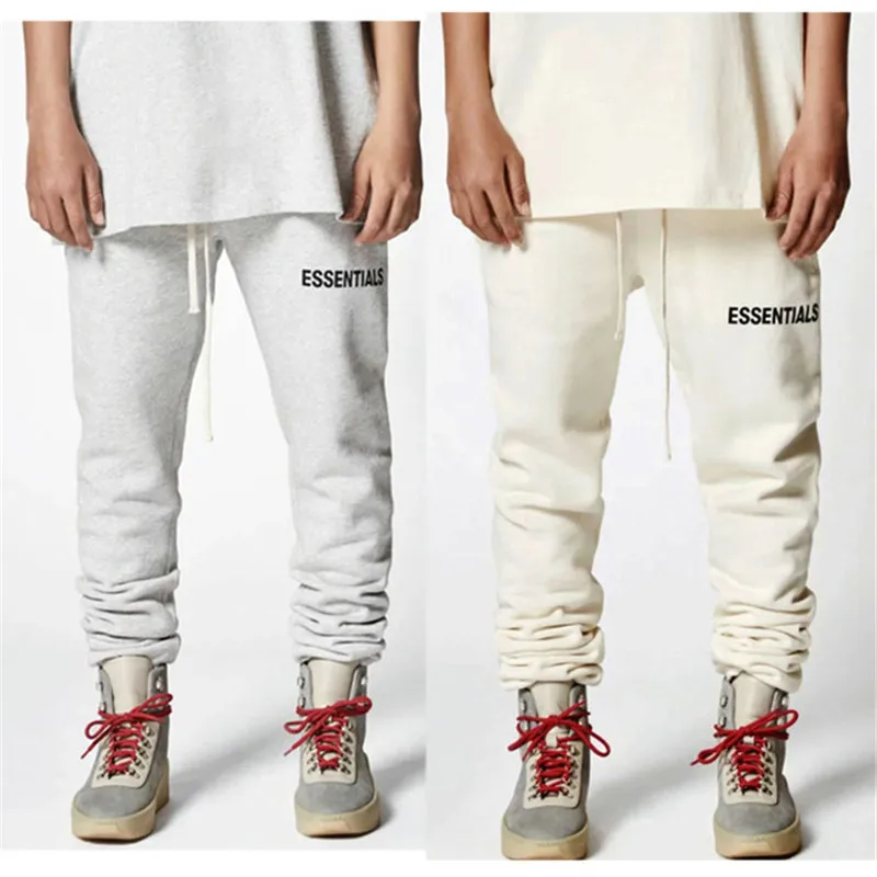 

Men Women Essentials Side Stripe Casual Pant Hip Hop Color Block Drawstring Trousers Pant 19SS Essentials Stripe Joggers Pant