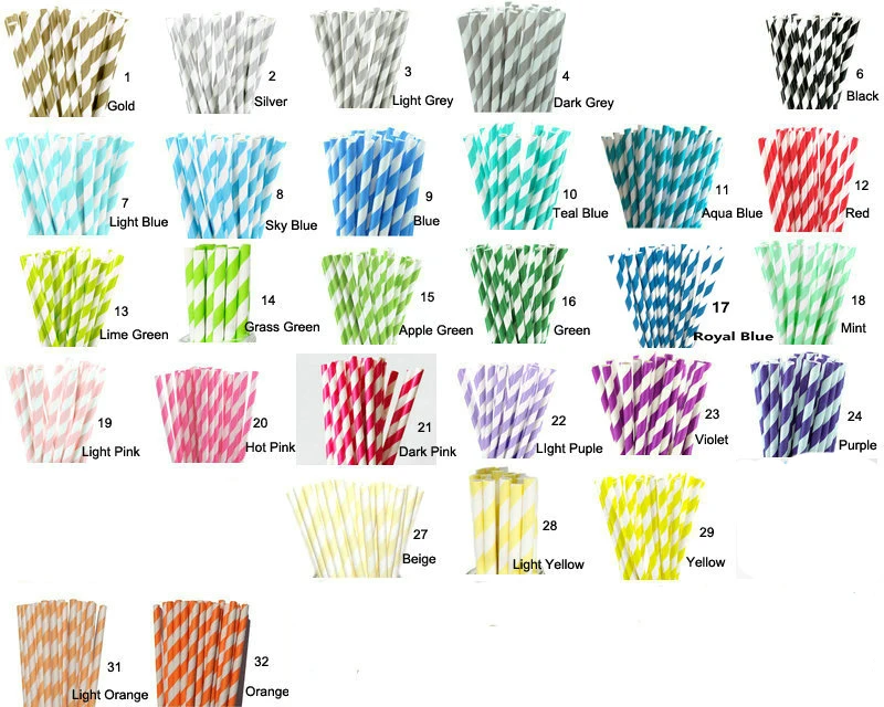 Лидер продаж 100 шт Бумага соломенная бумага соломинки для детей на день рождения праздничные Свадебные украшения вашего выбора 193 Цвета