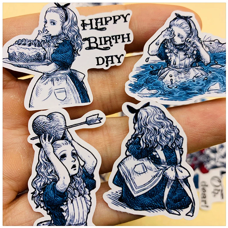 40PCS Vintage Girl Back Garden Series Stickers DIY Gift Scrapbooking journal Album Diary Happy Planner Decoration Stickers