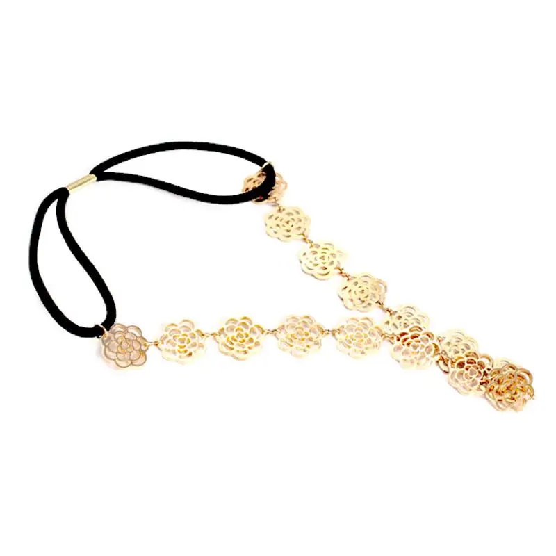 

Lovely Cute Sweet Exquisite Carve Flower Hair Band Headband Necklace