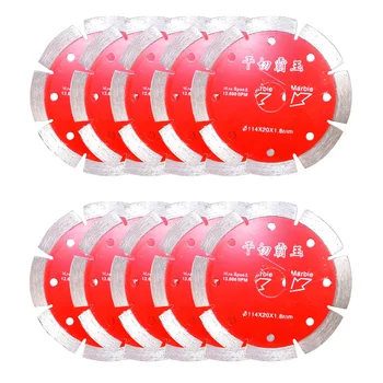 

10 Pieces 4.5" Dry Cutting Circular Saw Blades General Purpose Power Segmented Diamond Blade for Concrete Stone Brick Masonry