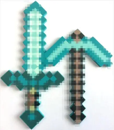 

2016 Minecraft Toys Minecraft Foam Diamond Sword Pickaxe Axe Gun TNT EVA Model Toys Gift Toys For Kids Birthday Christmas Gifts