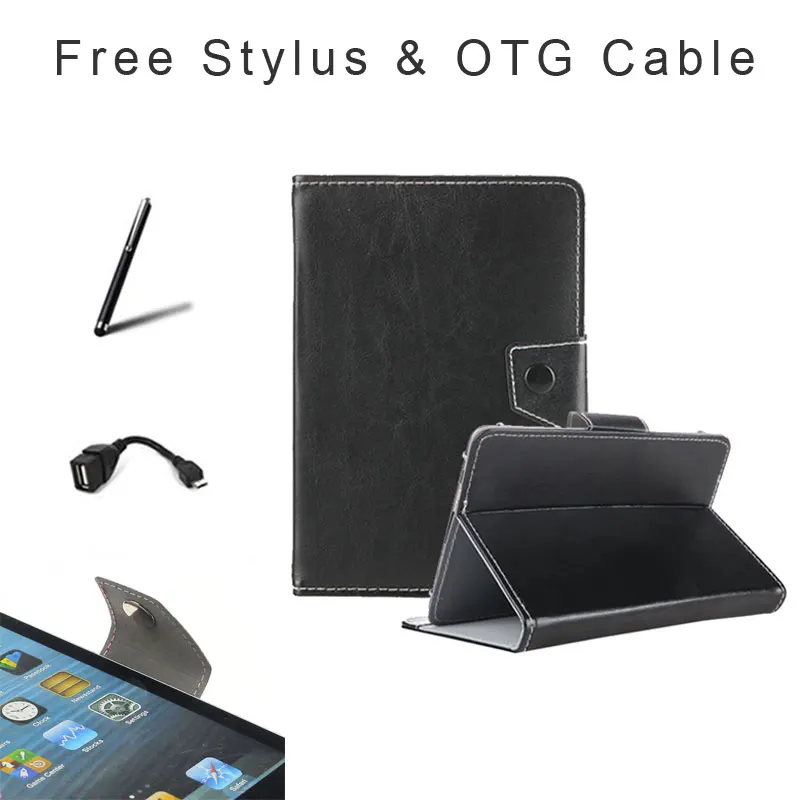 

RUSSIA FREE SHIPPING For ARCHOS 101 Oxygen 10.1 inch Universal Tablet Cover Case Free Stylus+OTG Cable