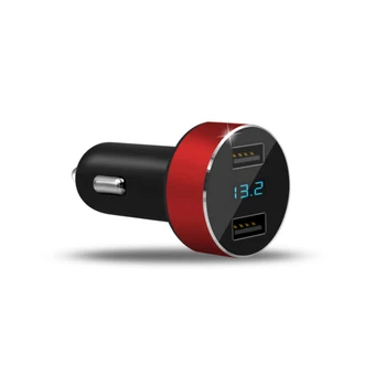 

Mini Dual USB Car Charger with LED Display Voltage Detection for saab 9-3 9-5 93 95 900 9000
