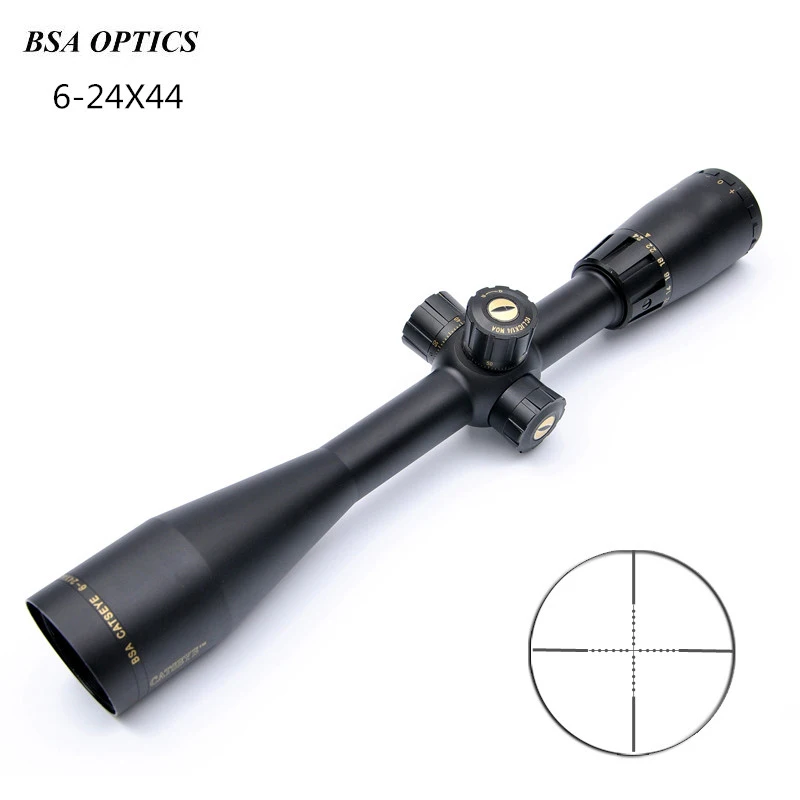 BSA OPTICS 6 24X44 SP охотничье искусство Параллакс сетка мил ДОТ сетки замок встроенные