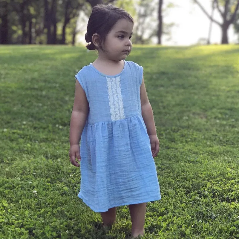 

Baby Girl Clothing Summer Style Children Dresses Princess Girls Cotton Lace Dress Vestidos Elsa Children Clothing Girls D0737
