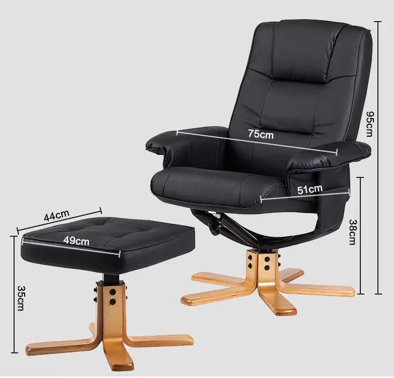 Modern Leisure Tv Recliner Chair Lounger Armchair Swivel Seat With Modern Leisure Tv Recliner Chair Lounger Armchair Swivel Seat With Ottoman Footstool Living Room Furniture Reclining Arm In Chaise Lounge From