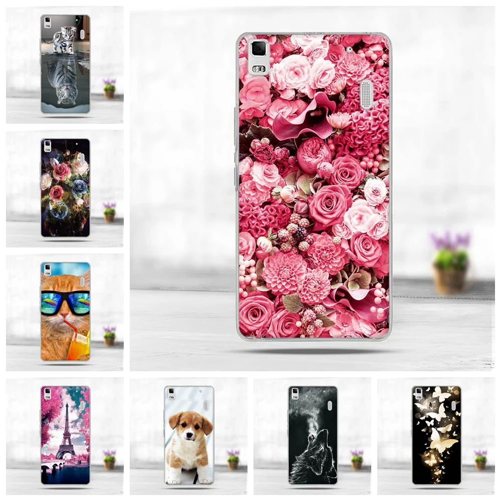 

Shell For Lenovo K3 Note Case Cover Soft Silicone TPU Cute Animal Back Cover For Lenovo K3 Note Phone Case For Lenovo A7000 Bag