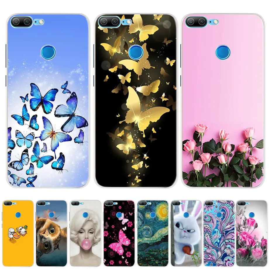 لهواوي الشرف 9 لايت حالة غطاء لهواوي الشرف 9 حالة فوندا الوفير السيليكون الهاتف حامي غطاء كوكه كابا على الشرف 9 لايت