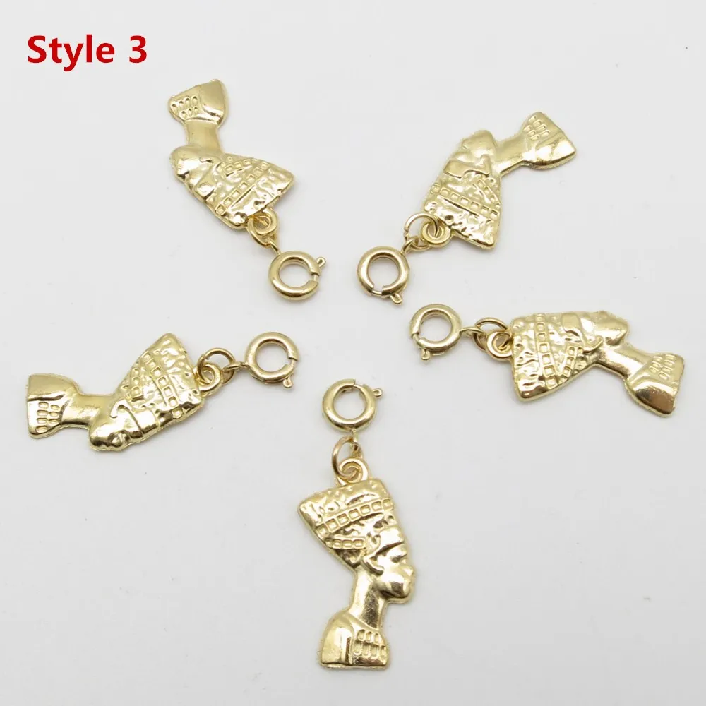 5pcs Style 3 5 шт./упак. shell Дерево DIY талисманы, подвязанные лентой, с объемной волной, дредлоки, для увеличения объема, бусины зажимы манжеты кольца Золотой застежками ювелирных изделий, дредлоки, для увеличения объема, аксессуары - Цвет: 5pcs Style 3