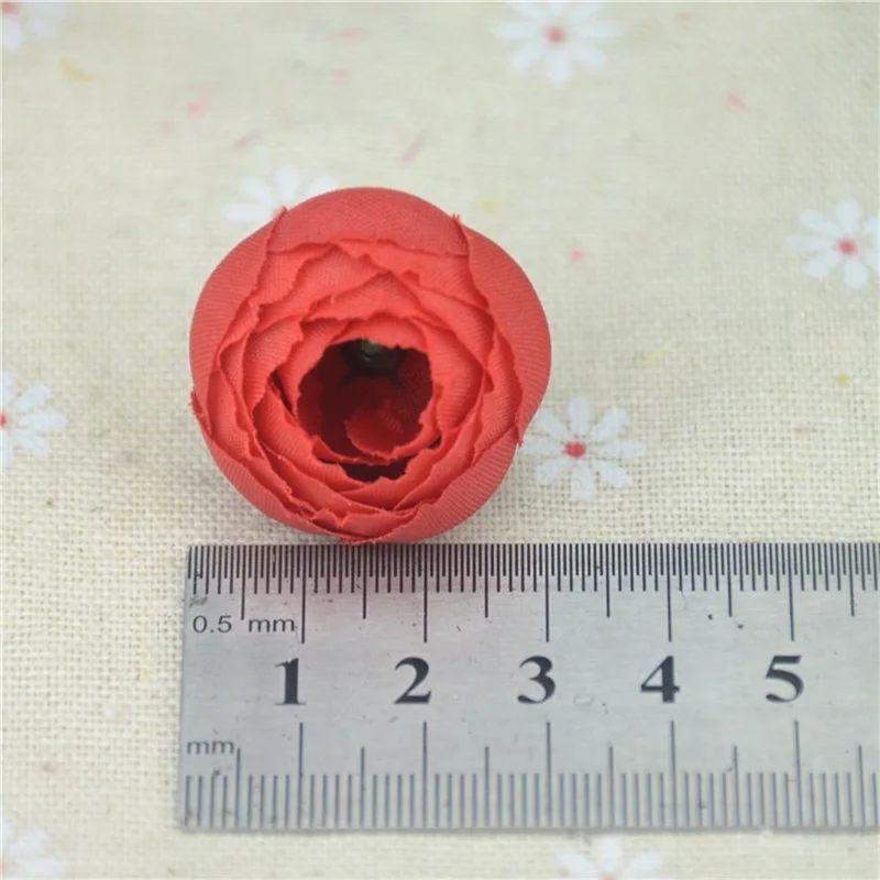 10pcs2.5cm маленькая шелковая Роза Бутон искусственная Цветочная головка для свадьбы