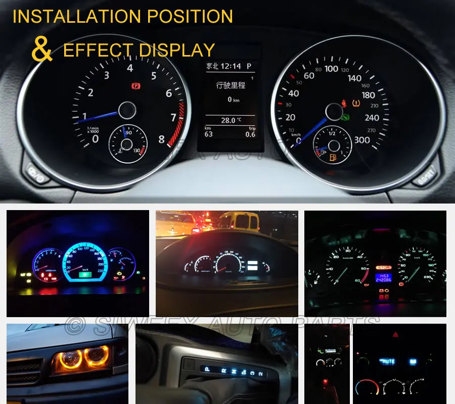 10x T3 LED 3528 SMD Автомобильные Кластерные датчики приборной панели белого, голубого, красного, розового, зеленого, красного цвета, приборные пане... 10x T3 LED 3528 SMD Автомобильные Кластерные датчики приборной панели белого, голубого, красного, розового, зеленого, красного цвета, приборные пане...