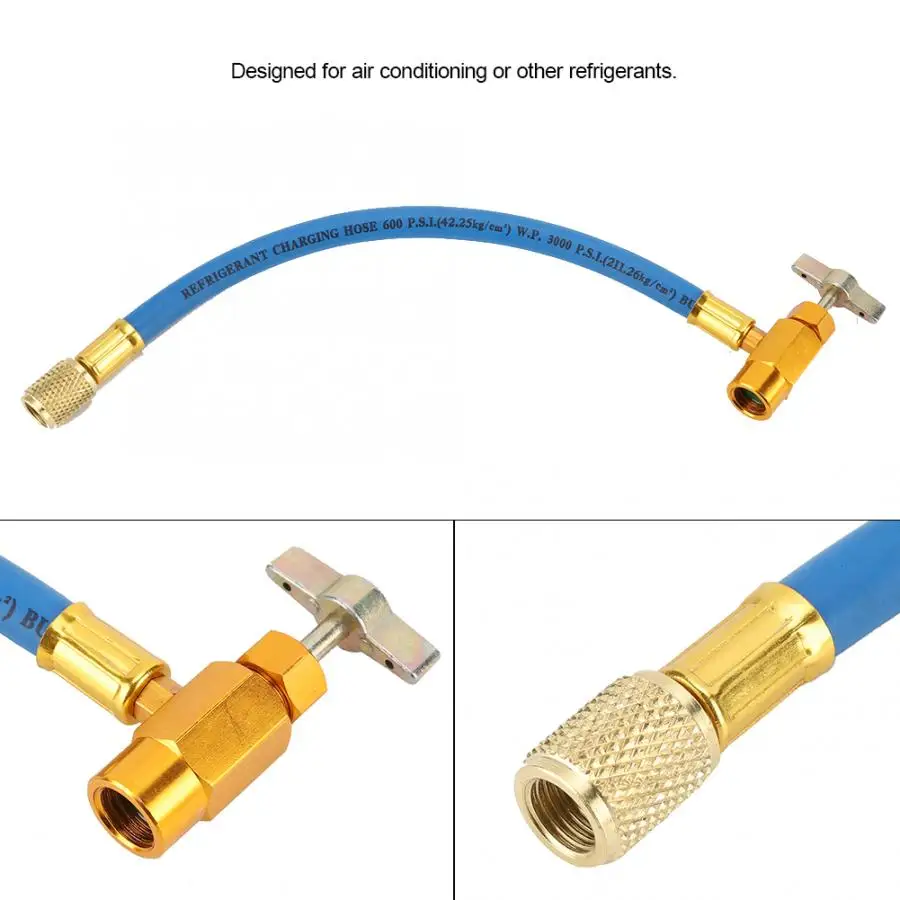 Воздуха для кондиционера R12 R22 автомобильный хладоагент кондиционирования воздуха зарядный шланг 1/4SAE 1/2 ACME Aire Acondicionado