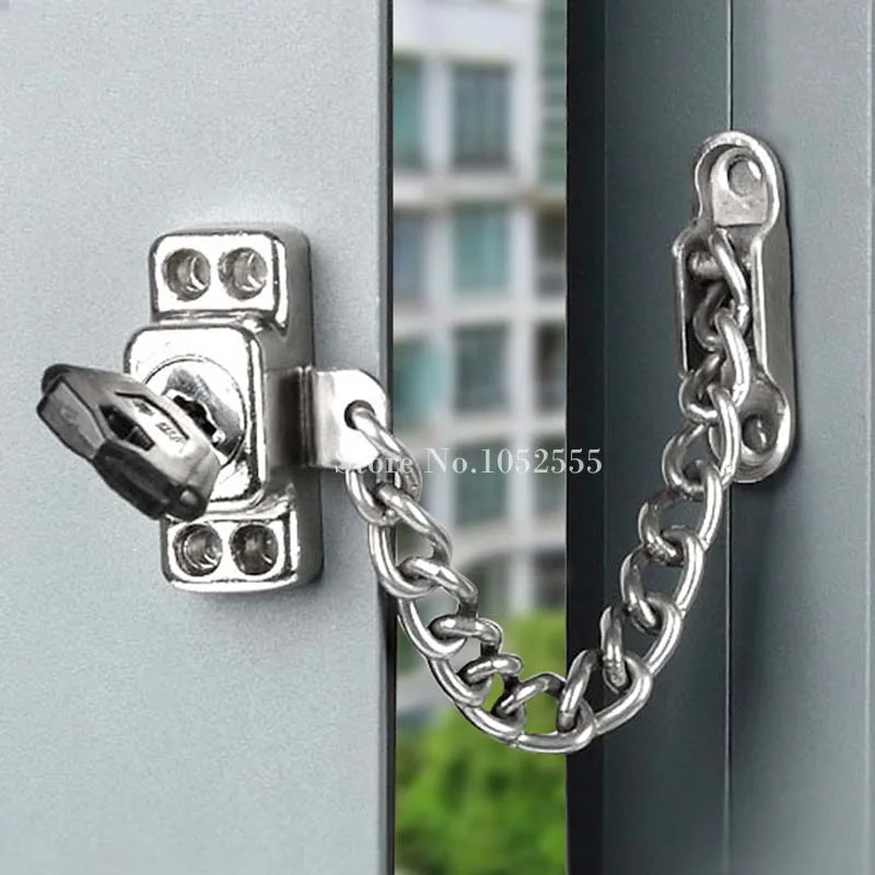High Quality Lockable Window Security Chain Lock Door Restrictor ... High Quality Lockable Window Security Chain Lock Door Restrictor ...