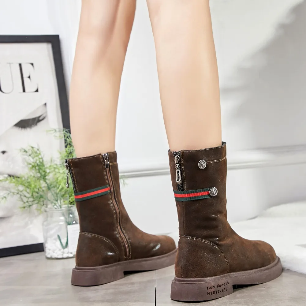 

2018 new Martin boots female British wind retro.
