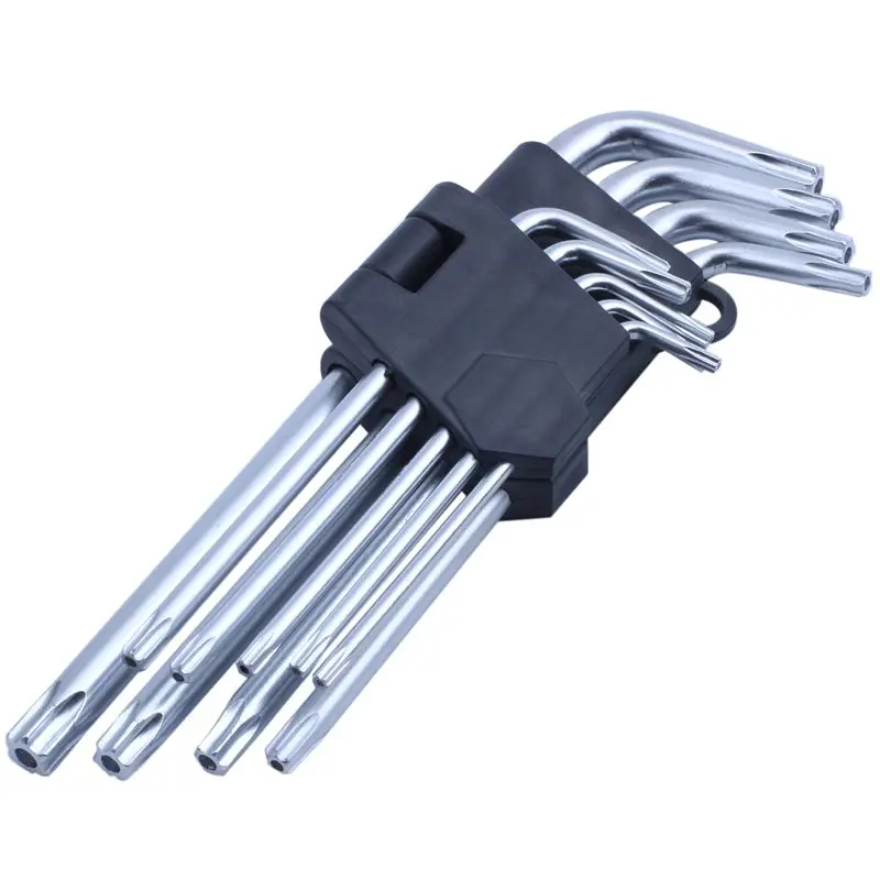 

Set of 9x Torx Key Key Expert Hex Hexagonal Star Security Bits Hole T10-T50