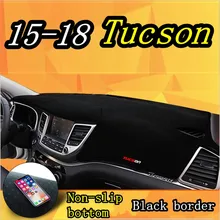 Приборной панели автомобиля Избегайте свет Pad Инструмент крышка платформы стол коврики ковры для hyundai 2006- Tucson Ix35 Ix25 аксессуары