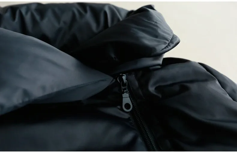 Черная куртка с отворотом, новинка, большой размер, модный,, качественный пуховик, 90