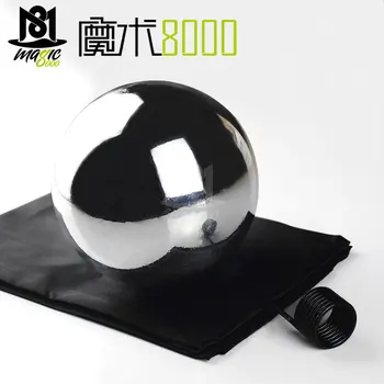 

Zombie Ball With Foulard,Medium (Silver color ,Diamter 12cm) Floating Magic Tricks Illusion Stage Magic Gimmick Props Magician