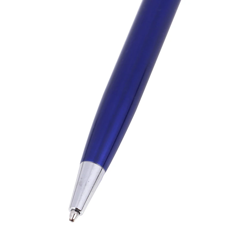 1 шт. 1 мм Роскошная металлическая шариковая ручка, Вращающаяся ручка, портативная шариковая ручка, офисные канцелярские принадлежности, подарок