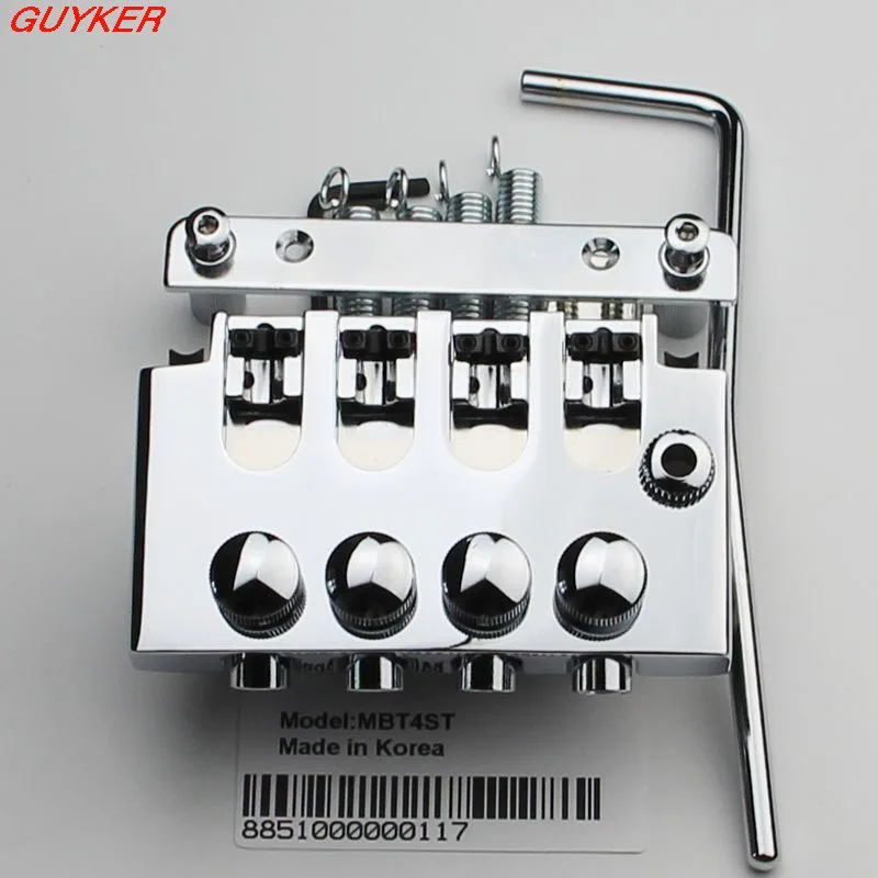 

4-String Locking BASS Tremolo Bridge Machined ALUMINUM 2 1/4" Spacing - CHROME from korea