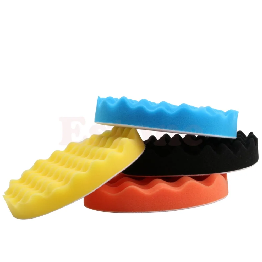 4Pcs 7 inch (180mm) Buffing Polishing Sponge Pad For Car Polisher Buffer