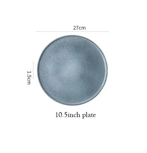 KINGLANG нордическая креативная керамическая плоская тарелка блюда для бифштекса тарелка бытовые кружки Посуда - Цвет: 5