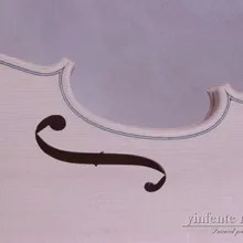 1 4/4 Скрипки незавершенной клена пламени русский ель Топ Белый Скрипки Средства ухода за кожей#2051