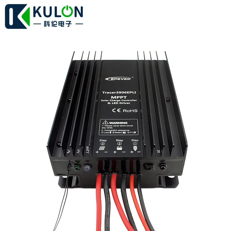 EPEVER Tracer3906EPLI 15A 12 В 24 литиевая батарея MPPT контроллер солнечной зарядки с драйвером