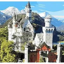 21110 Neuschwanstein замок Германия-краски по номерам наборы для взрослых DIY