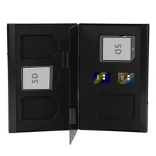 VODOOL 7 в 1 чехол для карт памяти портативный Двухслойный алюминиевый сплав 2TF+ 5SD карты памяти держатель Коробка Чехол s карта коробка для хранения