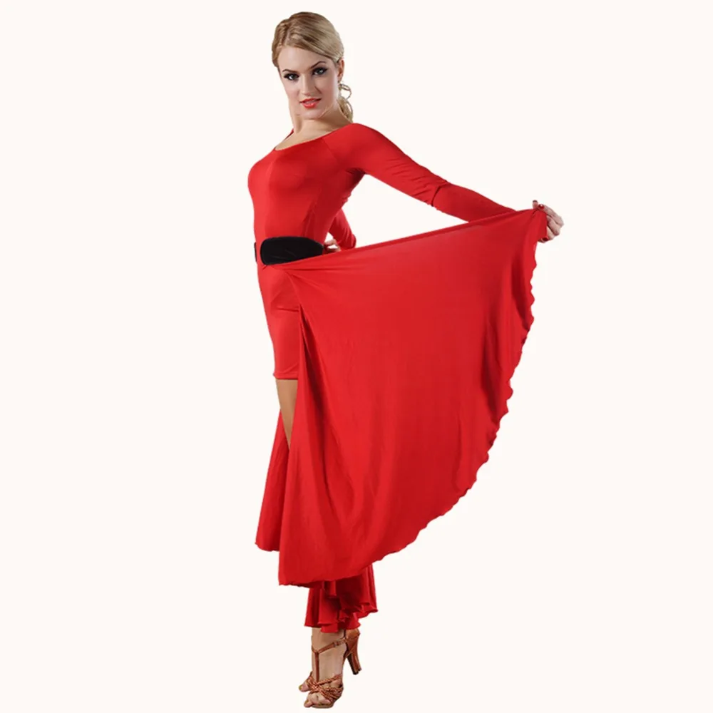 Сексуальное латинское танцевальное платье разных цветов для ча/румбы/самбы/Испании/фламенко леди костюм для тренировок взрослых бульдог бой юбка